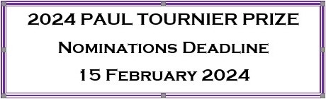 2024 Paul Tournier Prize nominations deadline 15 February 2024