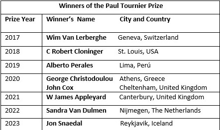 Paul Tournier Prize winners